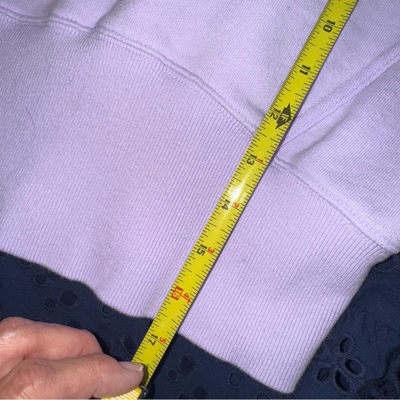 Aerie Crop Sweatshirt Lilac Size L - Picture 4 of 15